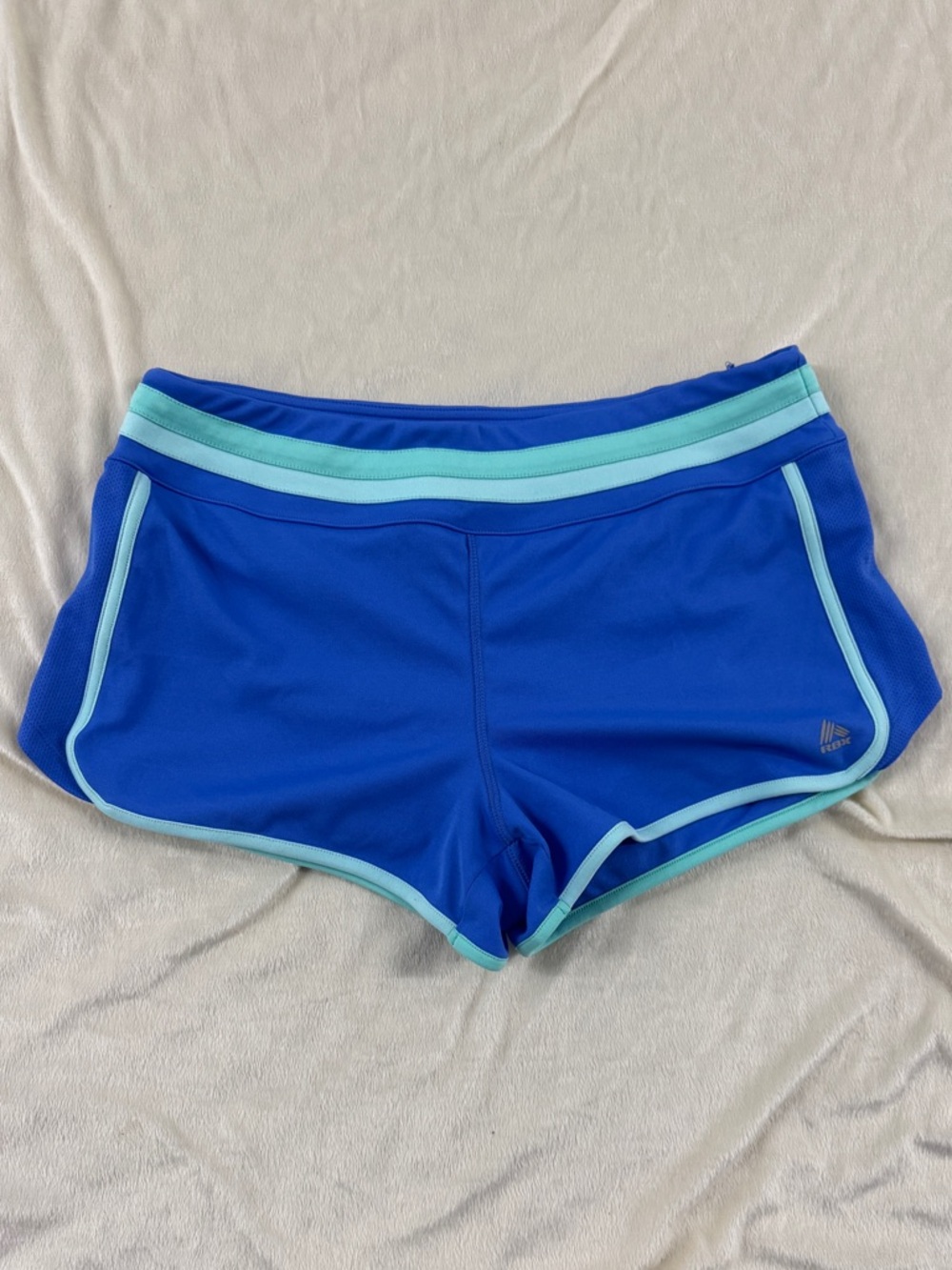 RBX Royal Blue Athletic Shorts with Aqua Trim